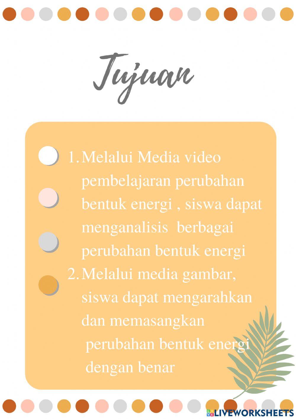 Perubahan Bentuk Energi