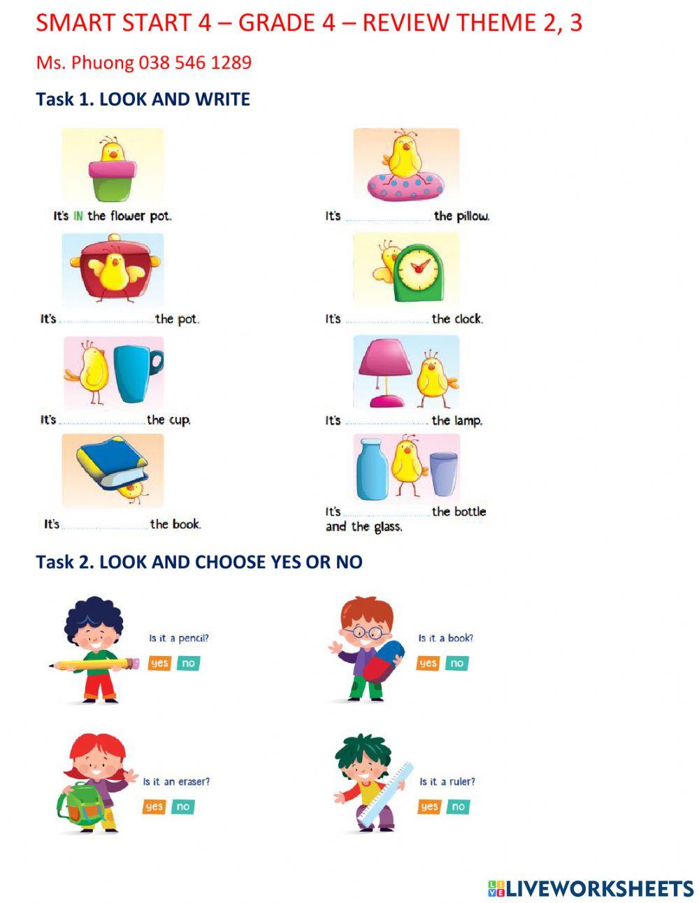 Smart start 4 - review theme 2 and 3