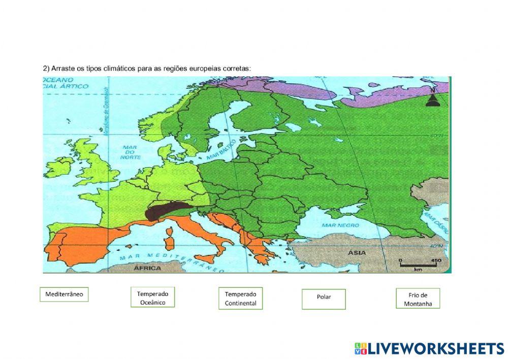 Aspectos naturais-regionalização Europa