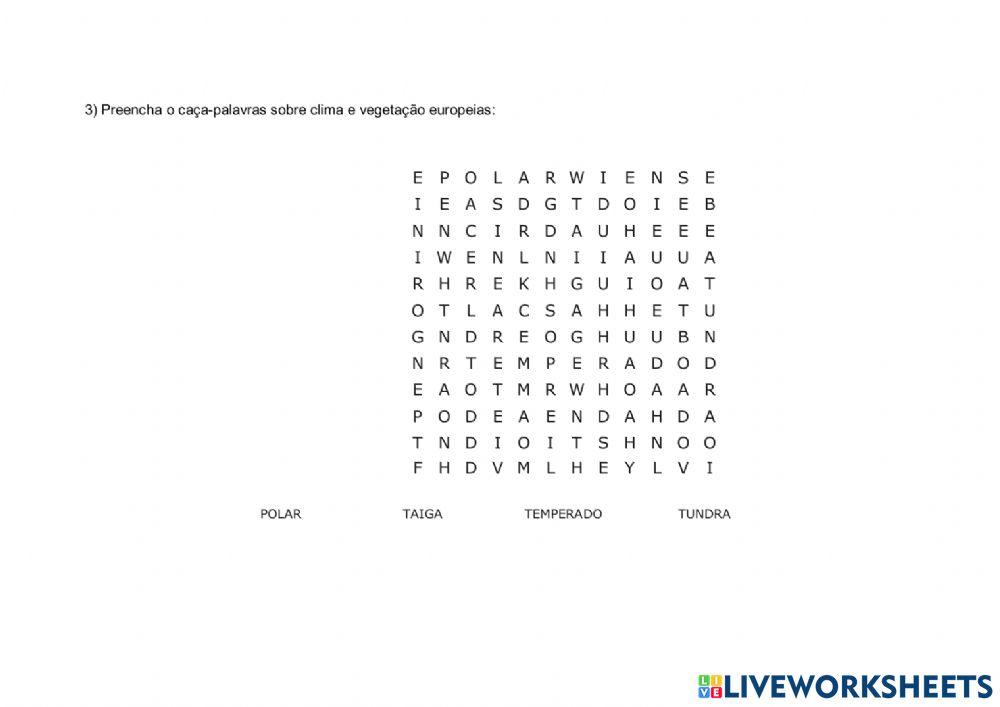 Aspectos naturais-regionalização Europa