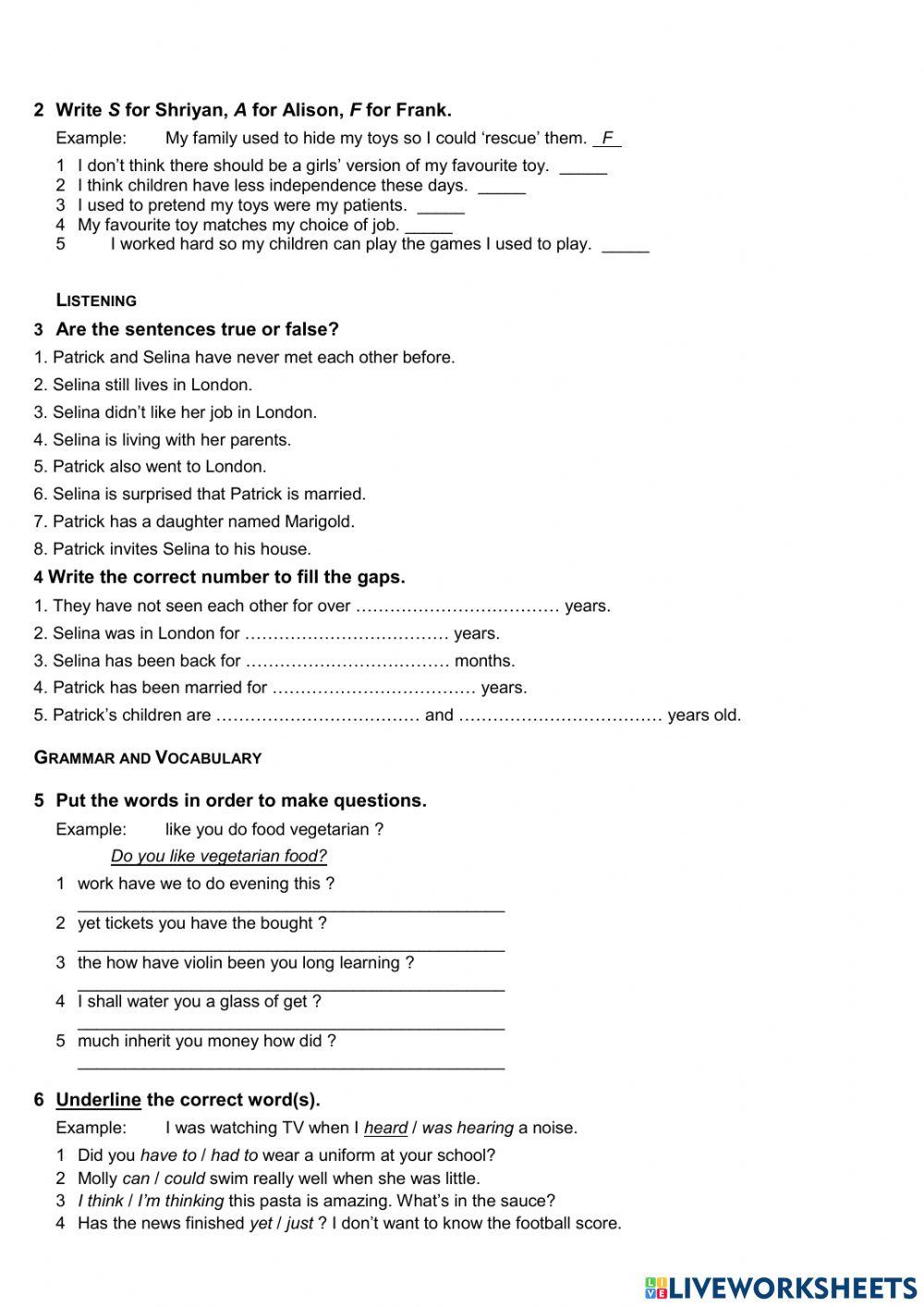 Adults 4- English file mid term