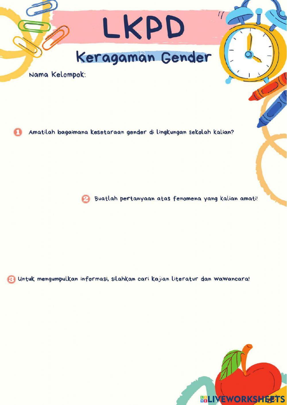 LKPD Keragaman Gender (sekolah)