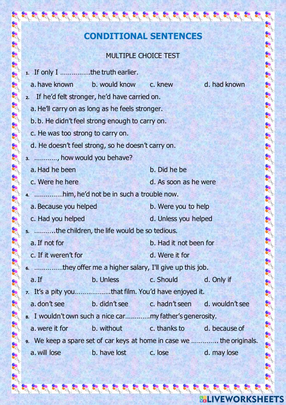 CONDITIONAL SENTENCES