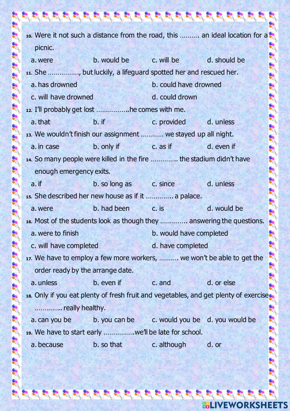 CONDITIONAL SENTENCES