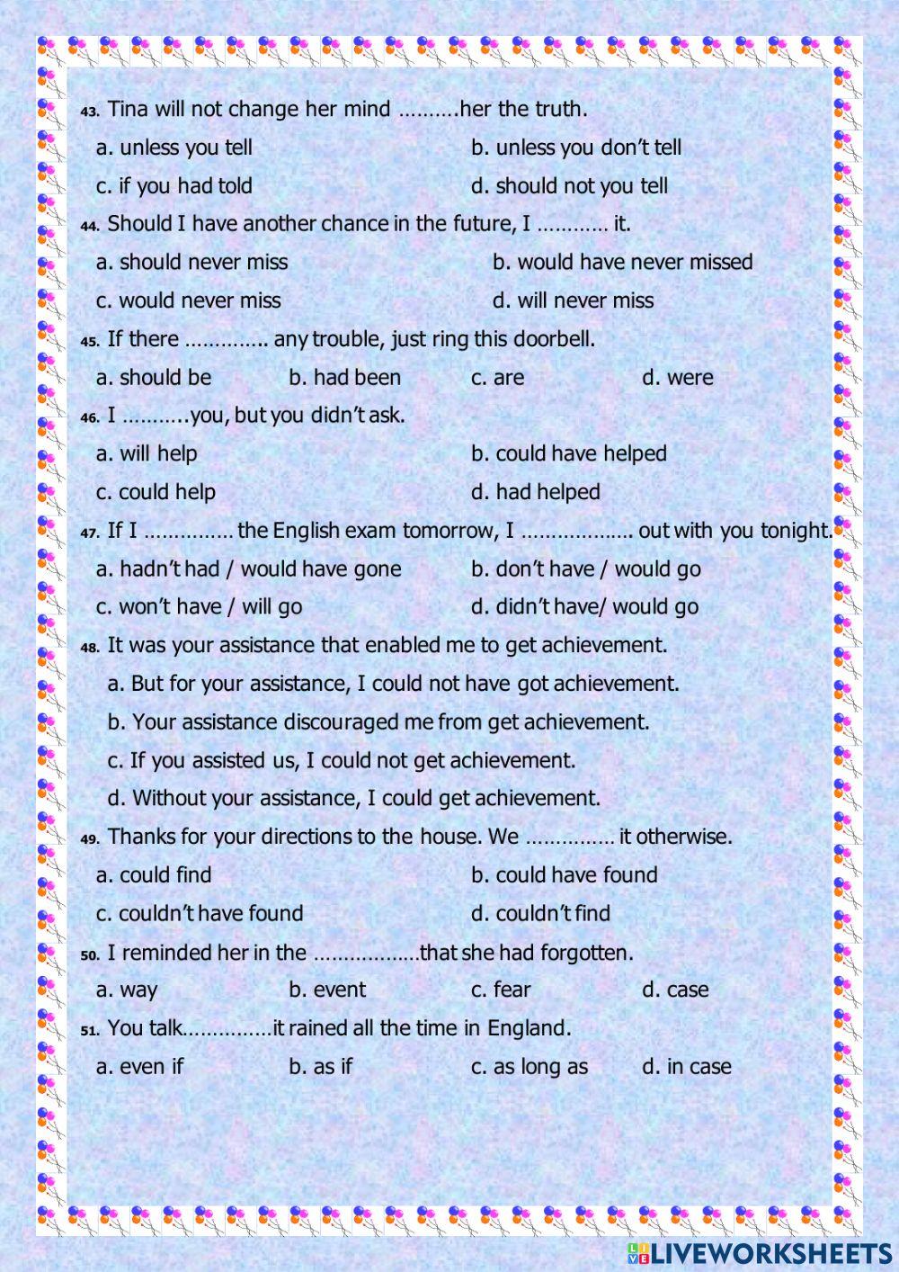 CONDITIONAL SENTENCES