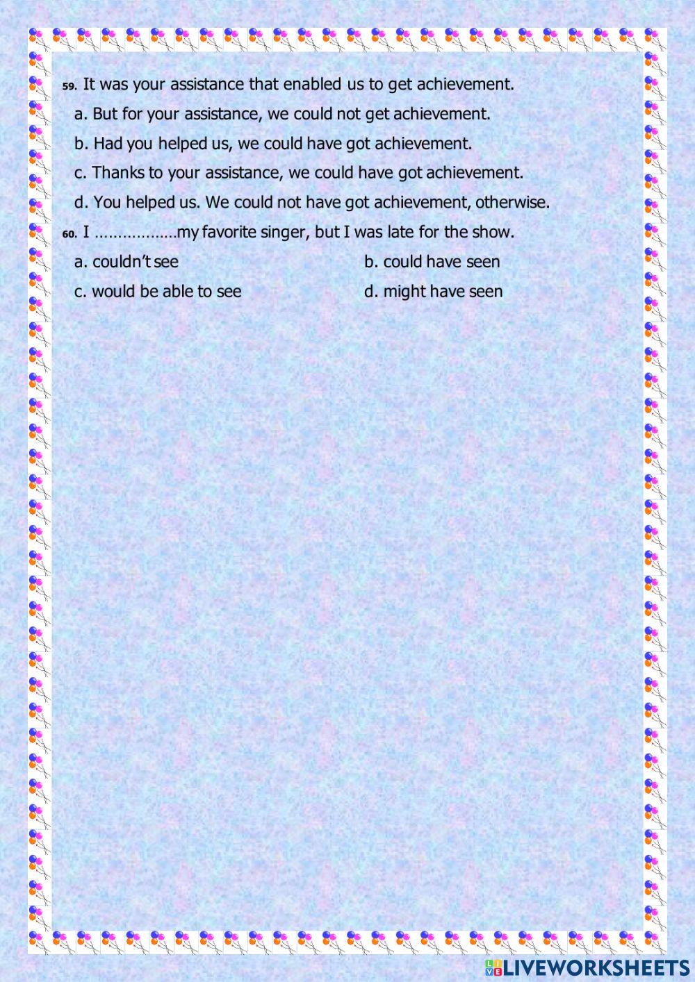 CONDITIONAL SENTENCES