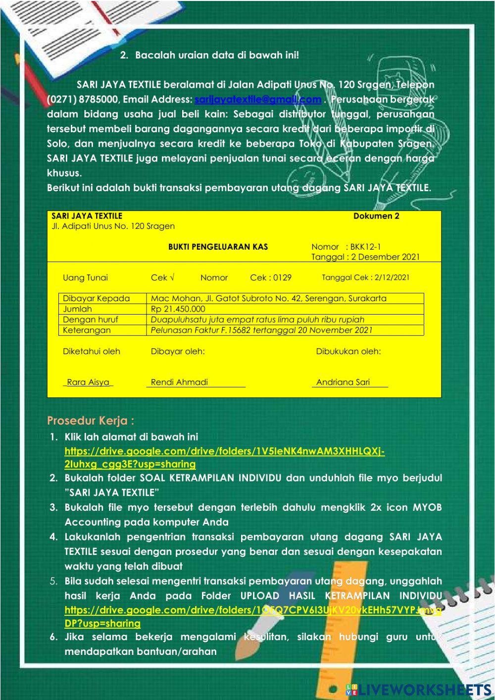 Transaksi Pembayaran Utang