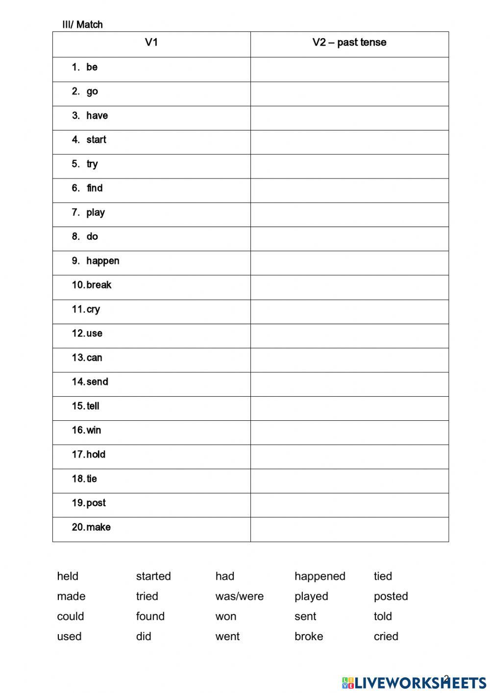 TT4 - Unit 2 Revision