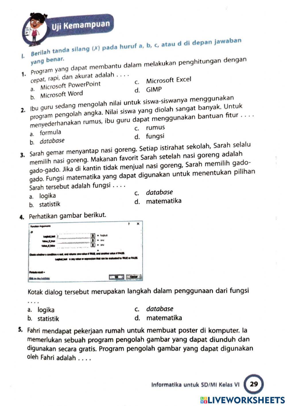 Soal Kelas 6