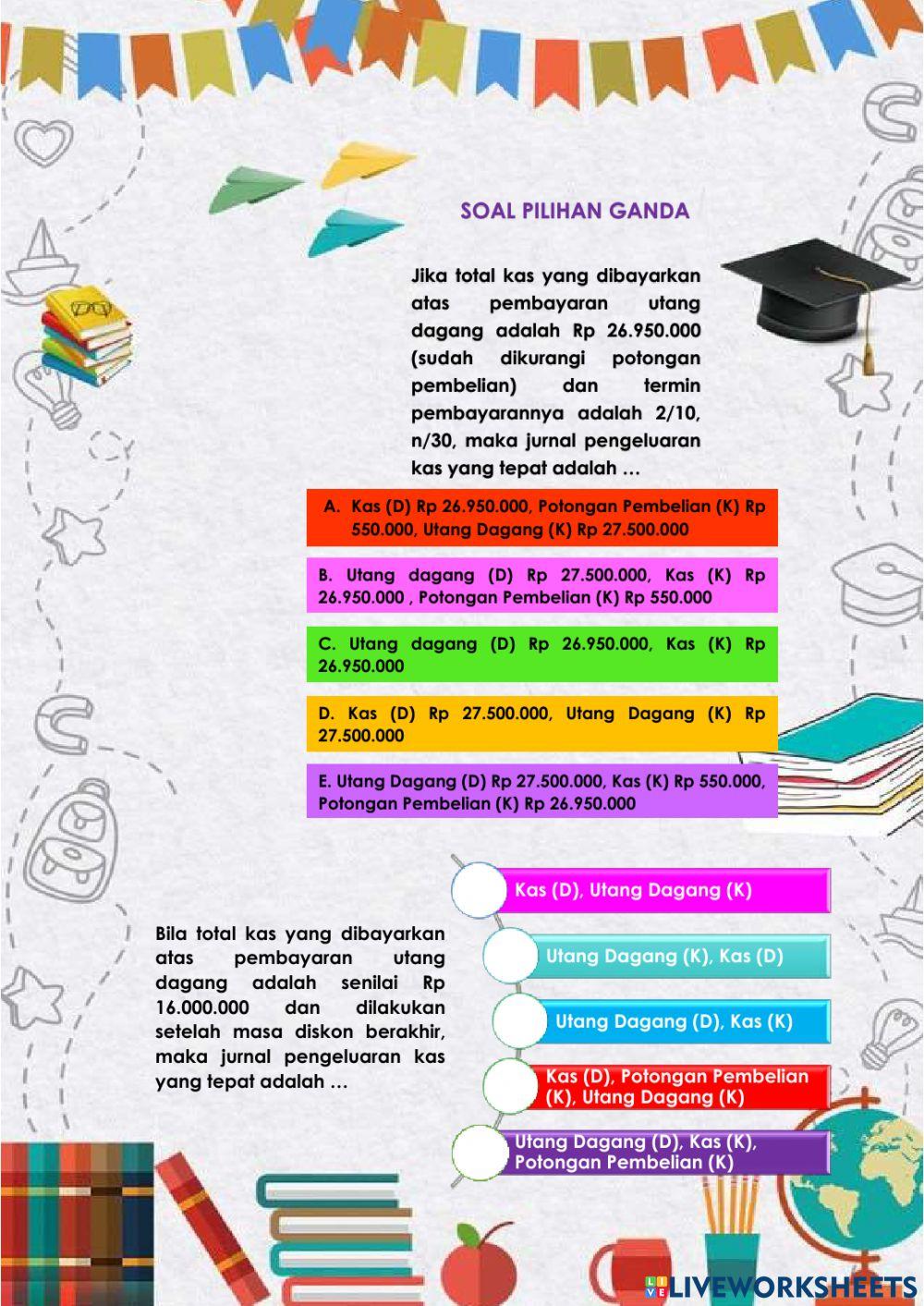 LK 2 Mendiferensiasikan jenis transaksi dan kesimpulan pencatatan transaksi pembaayran utang dagang