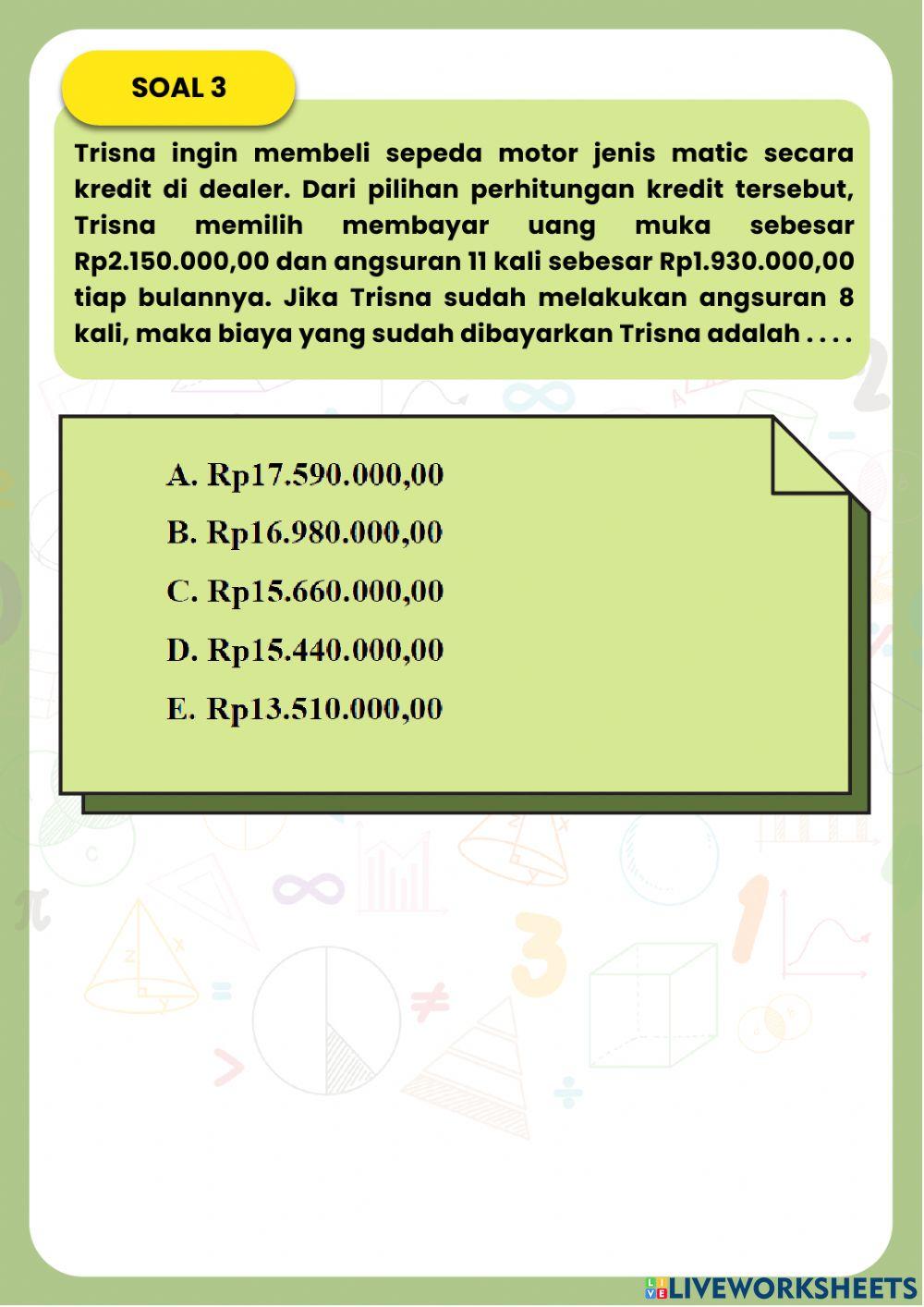 PostTest Barisan Aritmetika