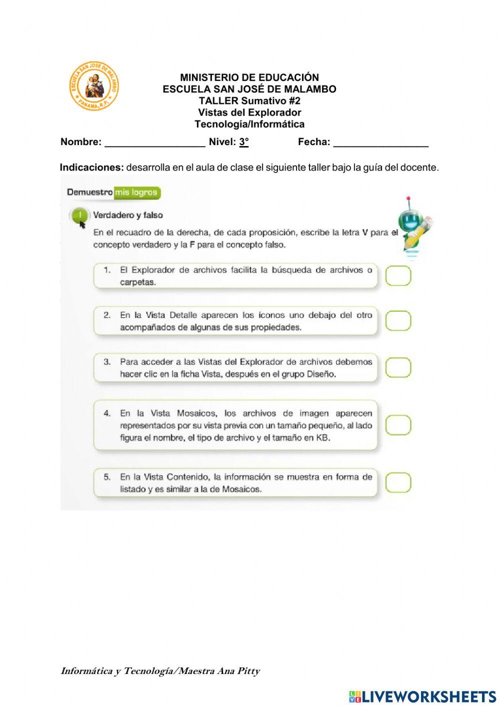 Vistas del Explorador