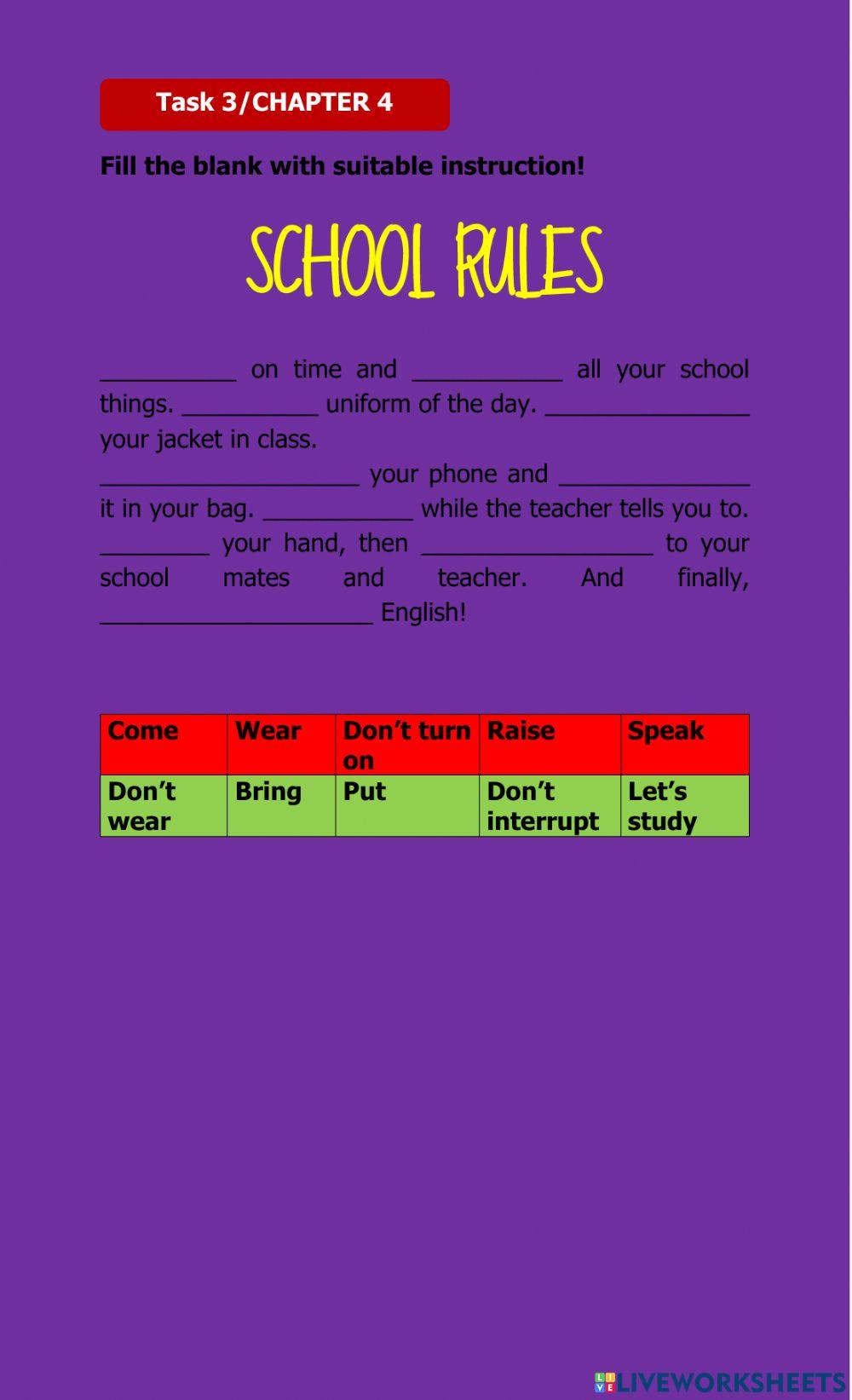 Task 3 CHAPTER 4 GRADE 8