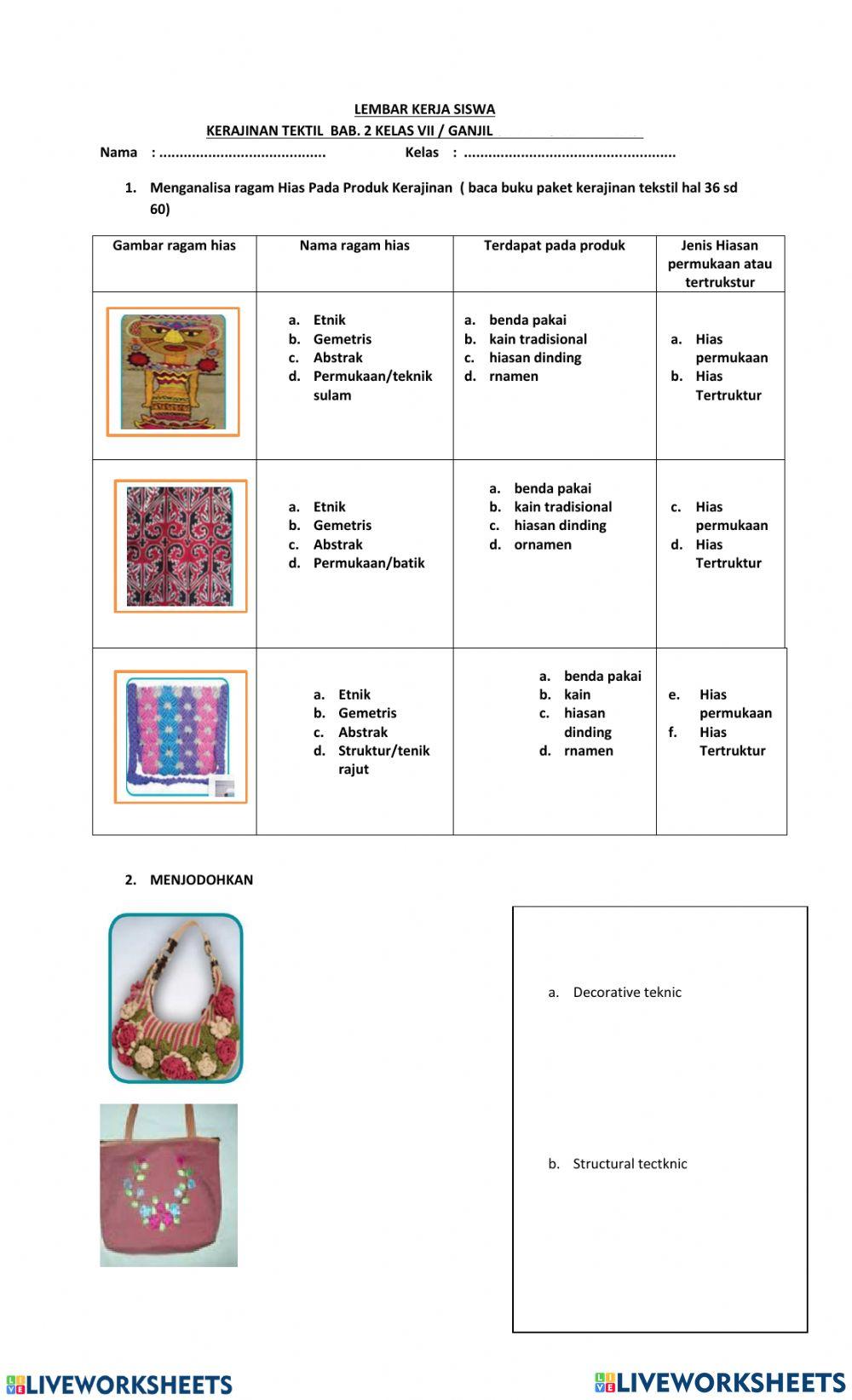 Lk kerajinan tekstil