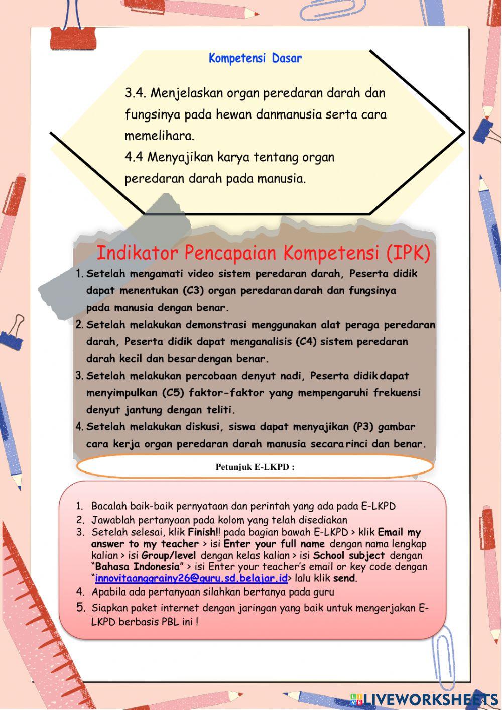 LKPD Peredaran Darah