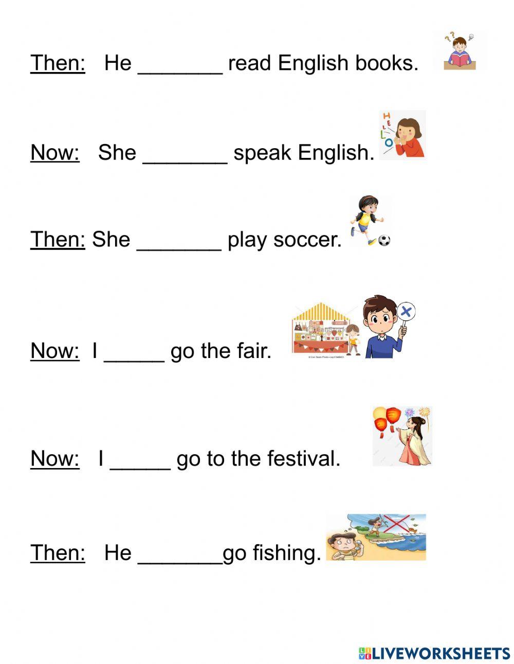 Can can't could couldn't