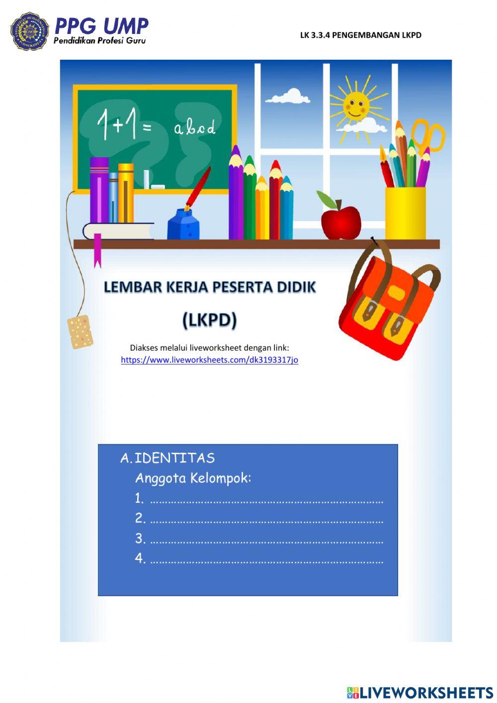 E-LKPD Pembagian Kelas 4
