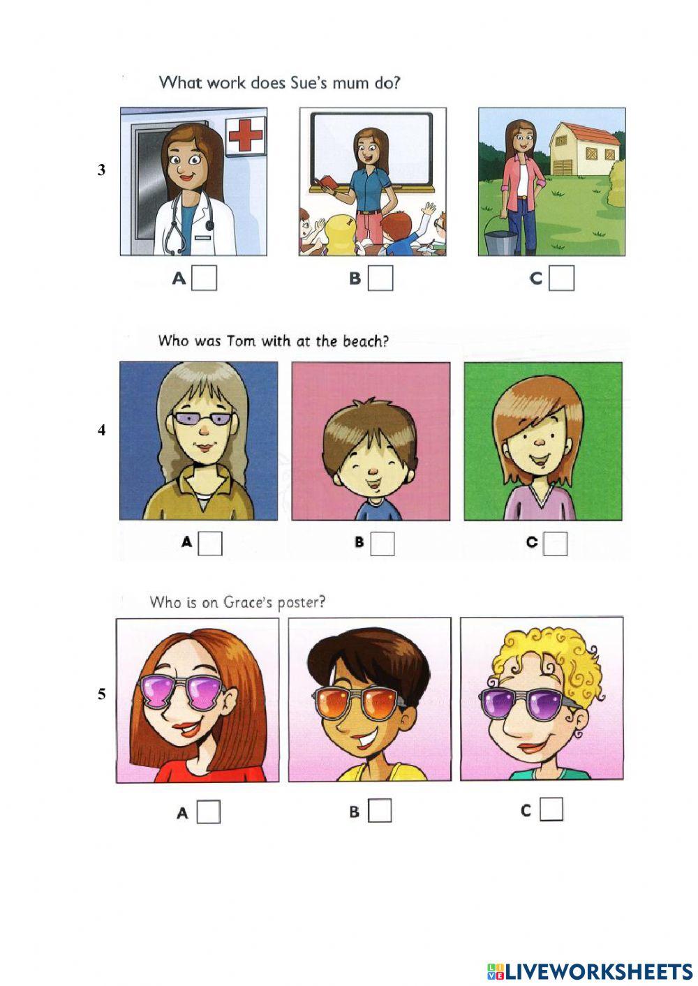 Idict 2 - Test unit 3: People - Listening