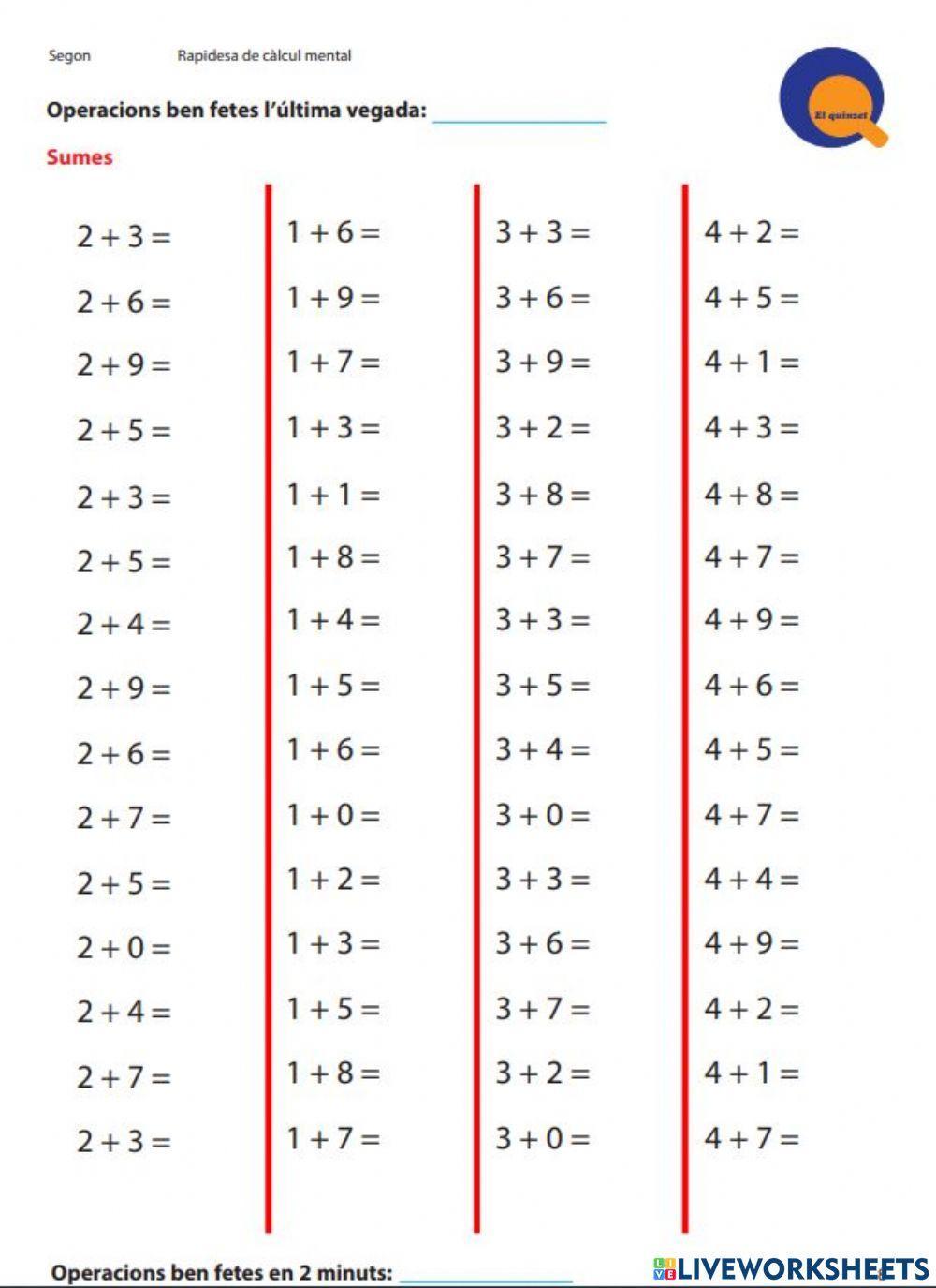 Quinzet 2n de primària