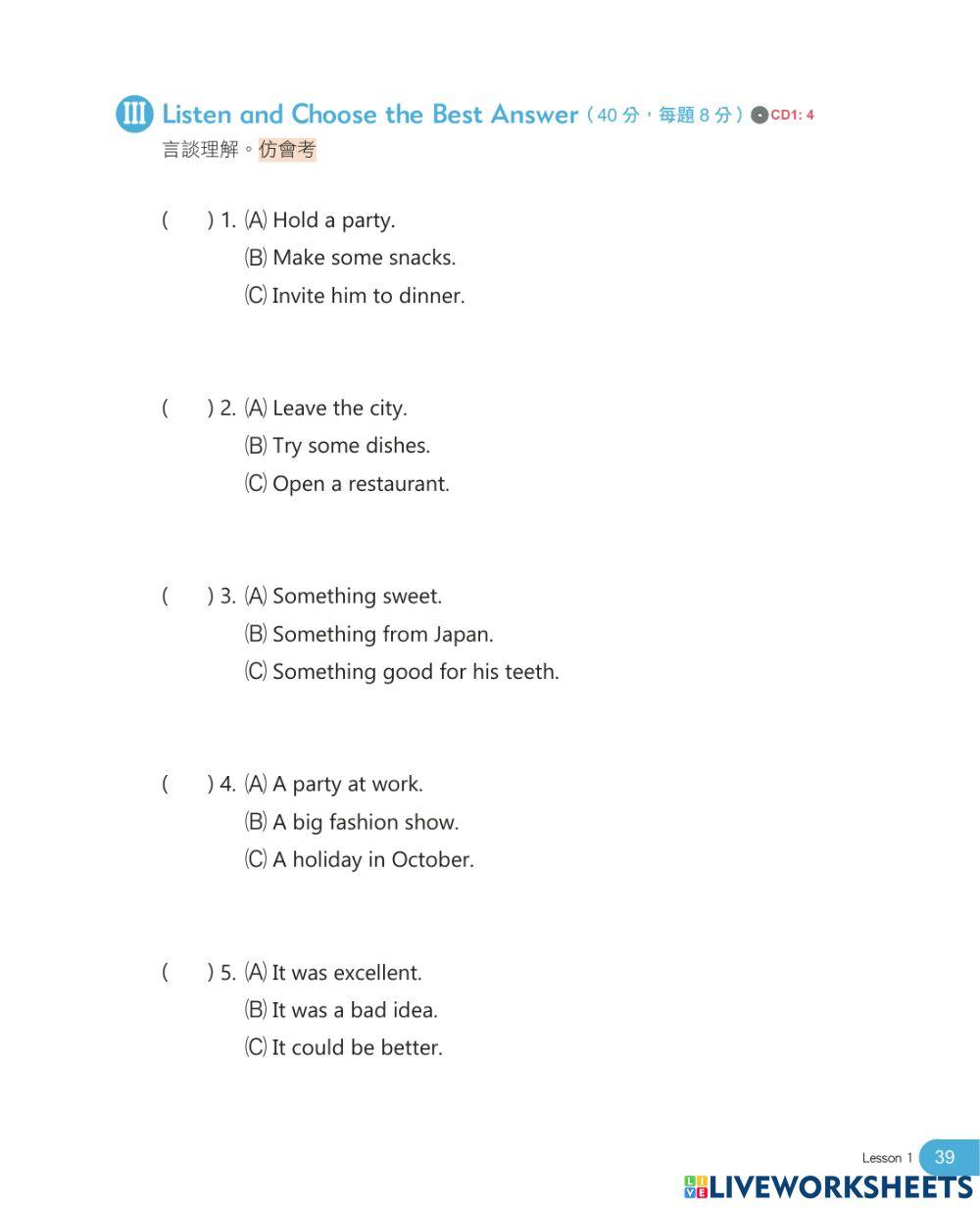 (Listening) L2 Are You Interested in Trying Food Delivery Apps?