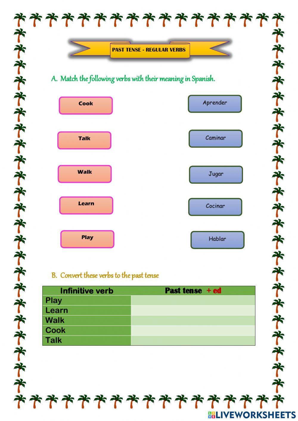 Regular verbs