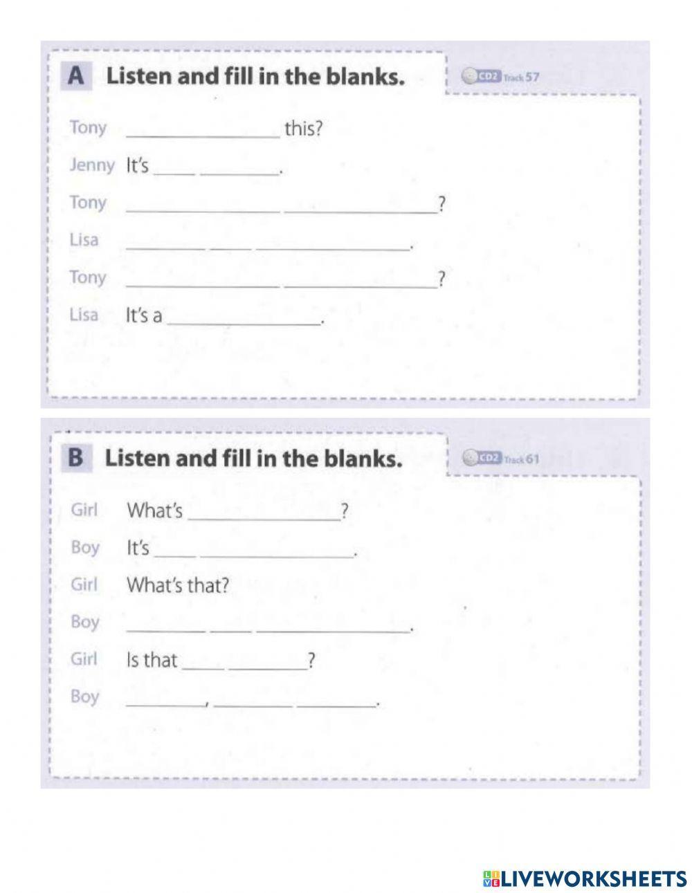 Listen Up 1 Dictation U13 14 15 16