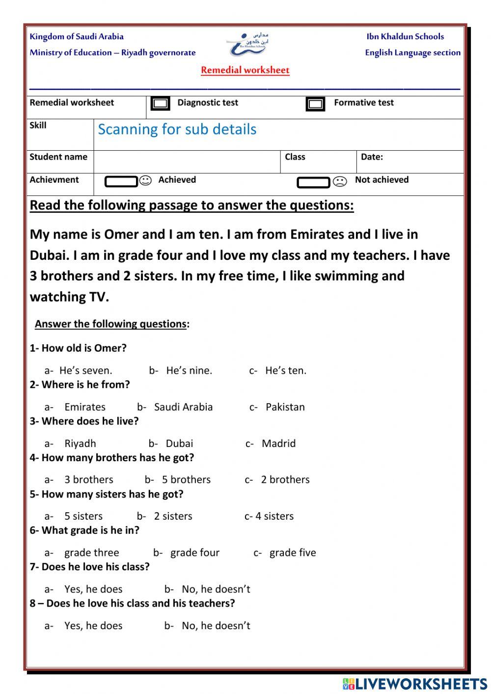 Scanning for details