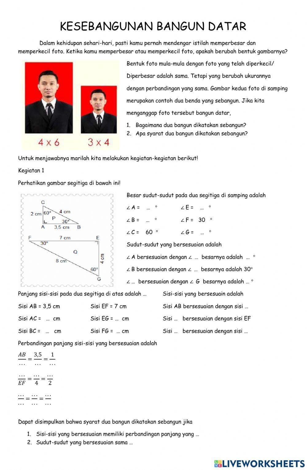 Kesebangunan Bangun Datar