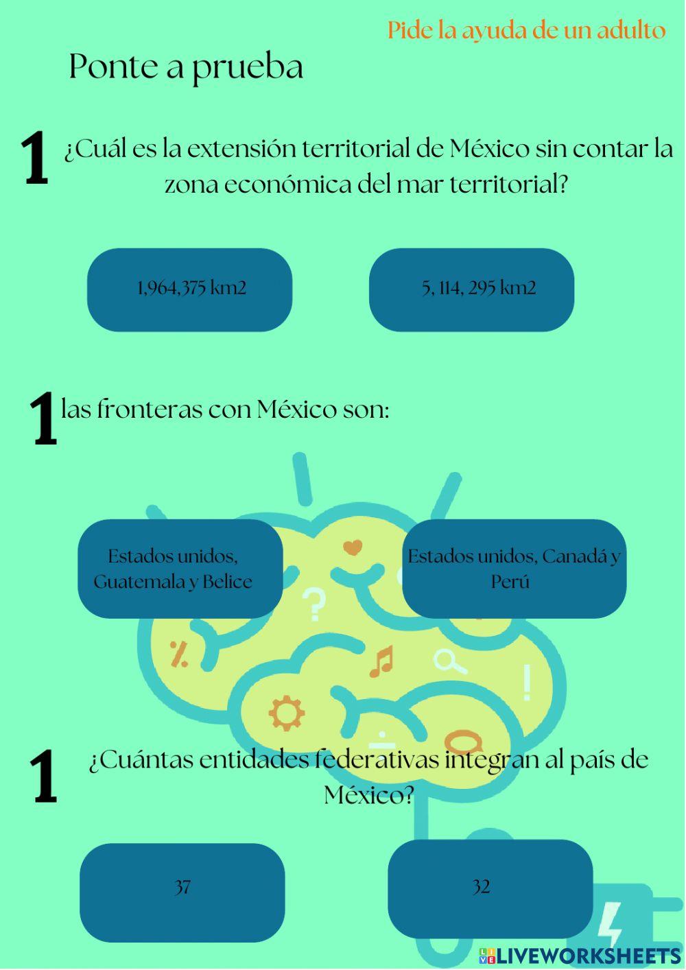 De pasito en pasito por la extensión territorial de México