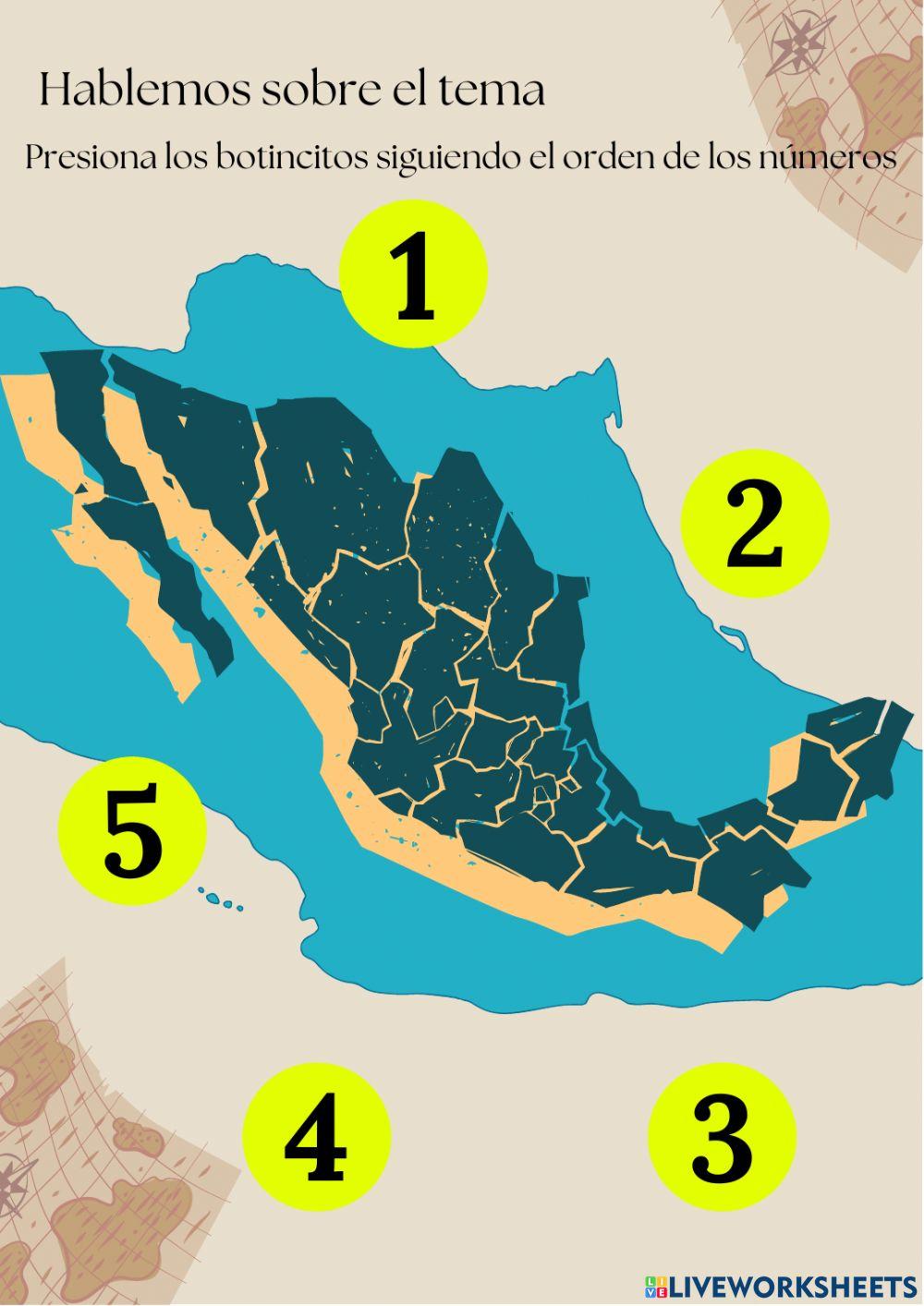 De pasito en pasito por la extensión territorial de México