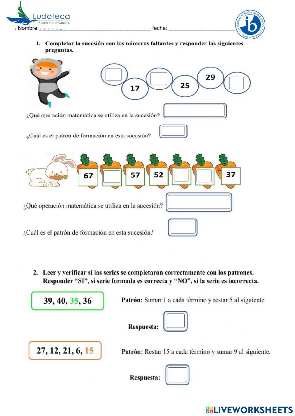 Secuencias y patrones