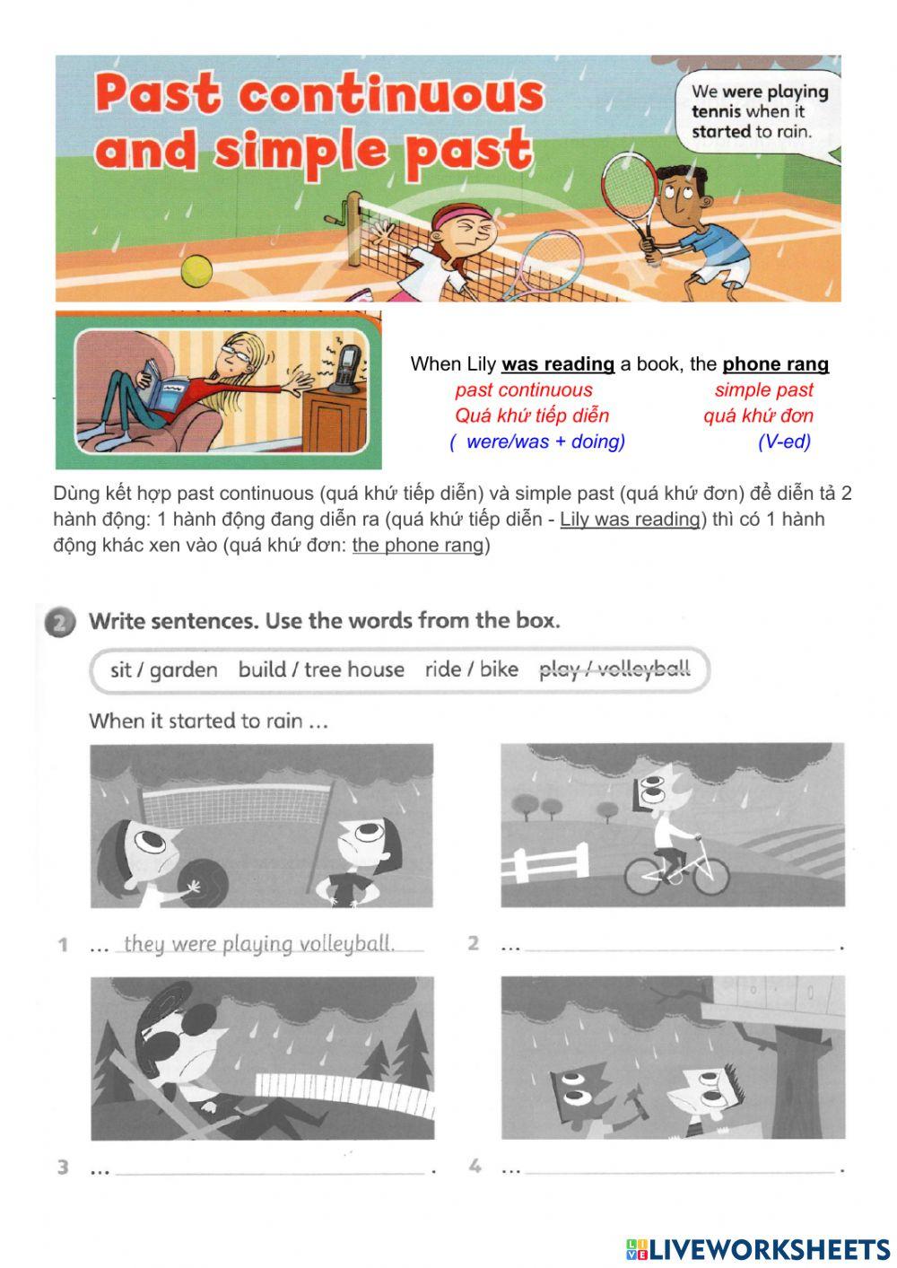 SM4 U4 Past continuous