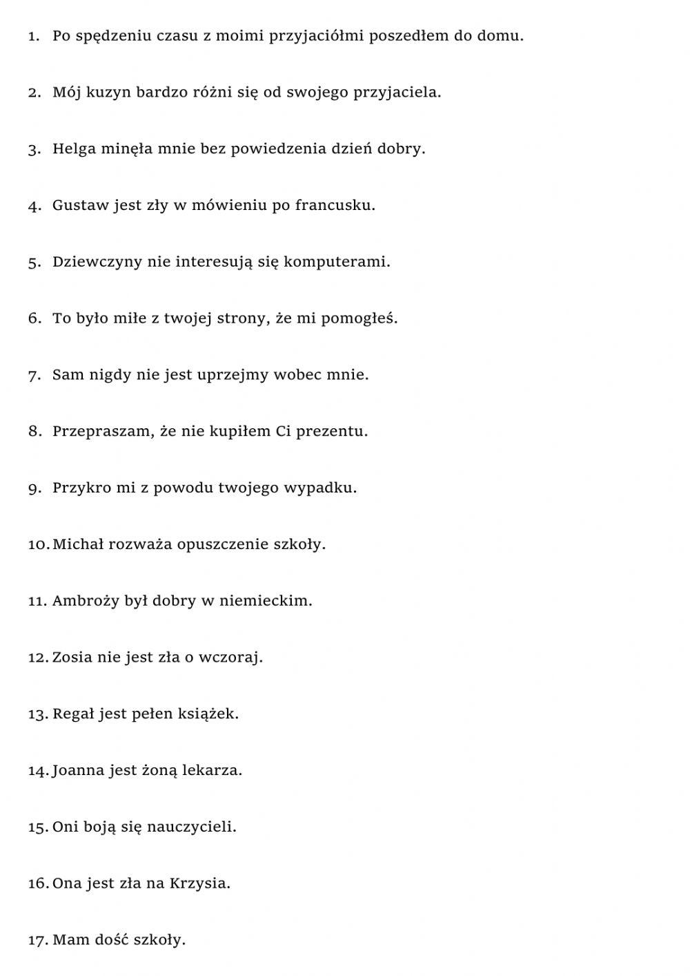 Prepositional phrases