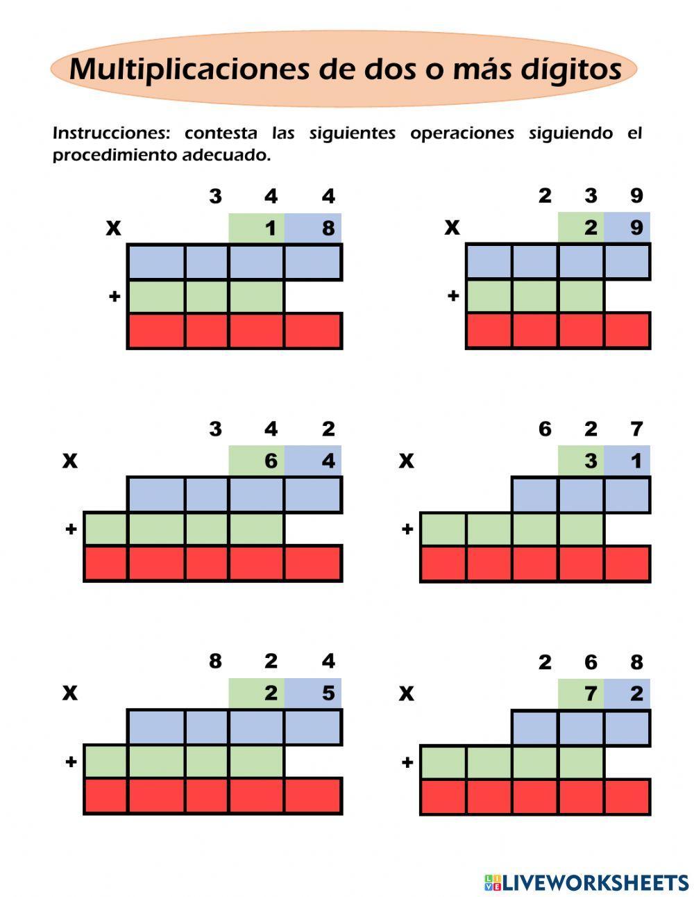 Multiplicaciones