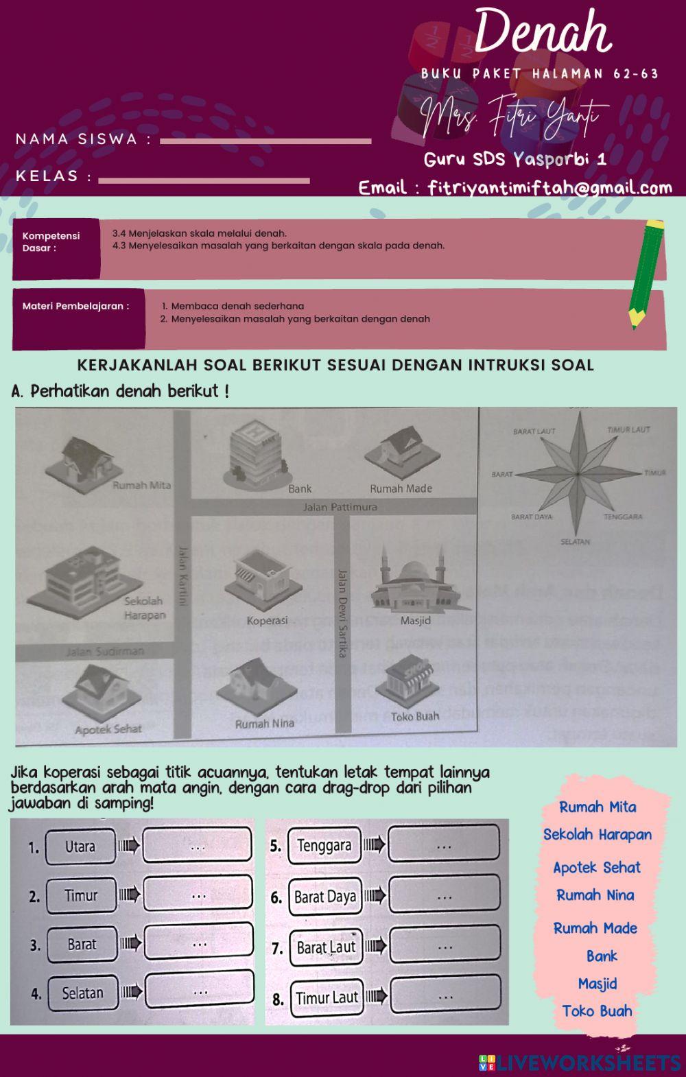 Membaca Denah Sederhana Membaca Denah Sederhana