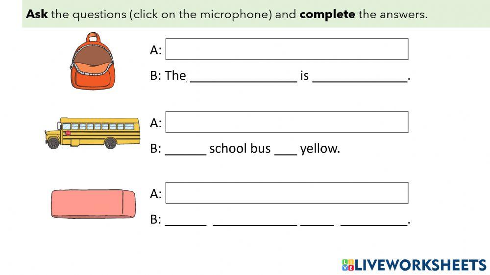 L12 - 13 - What's this, Colors, Listening and Writing