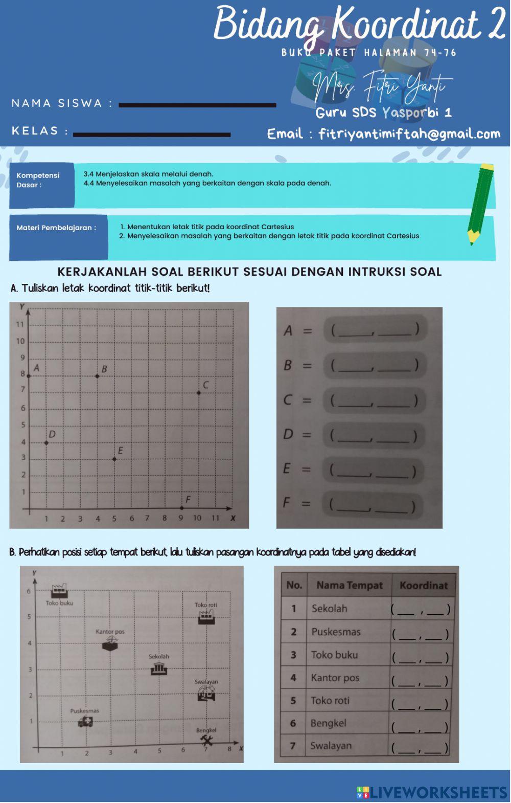 Koordinat Cartesius Koordinat Cartesius