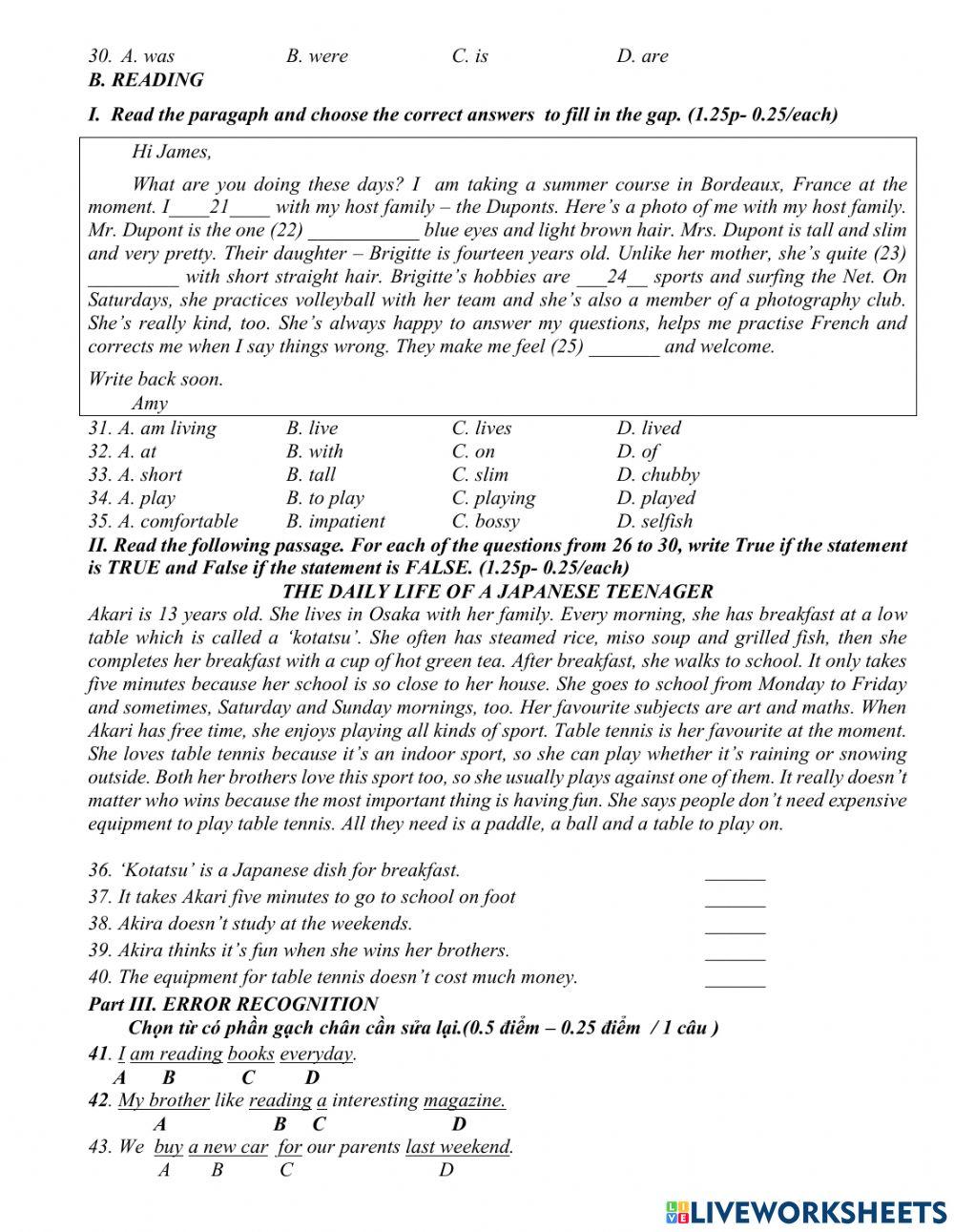 Vevision- giua ky english 7