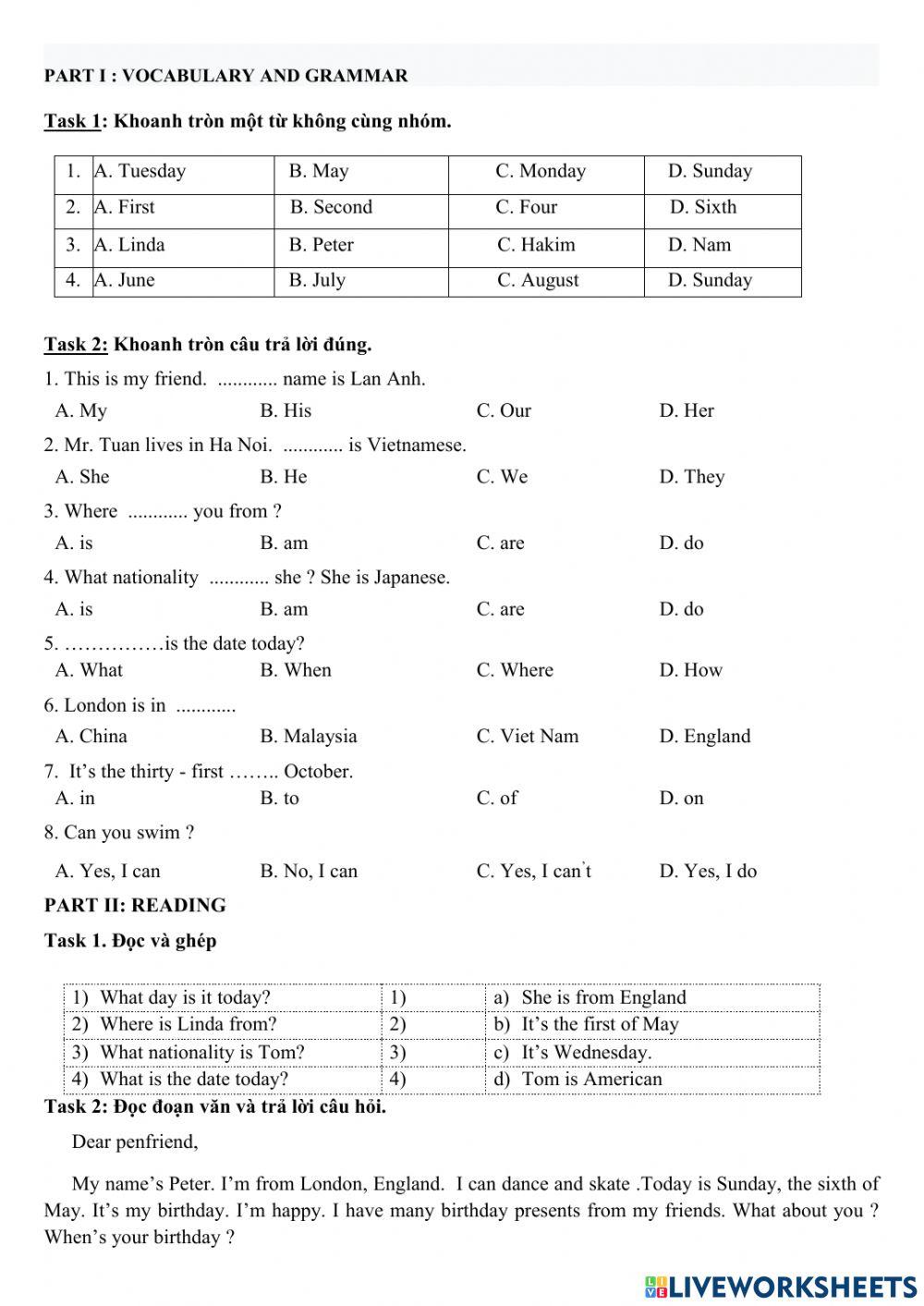 mid-term test 1-GRADE 4