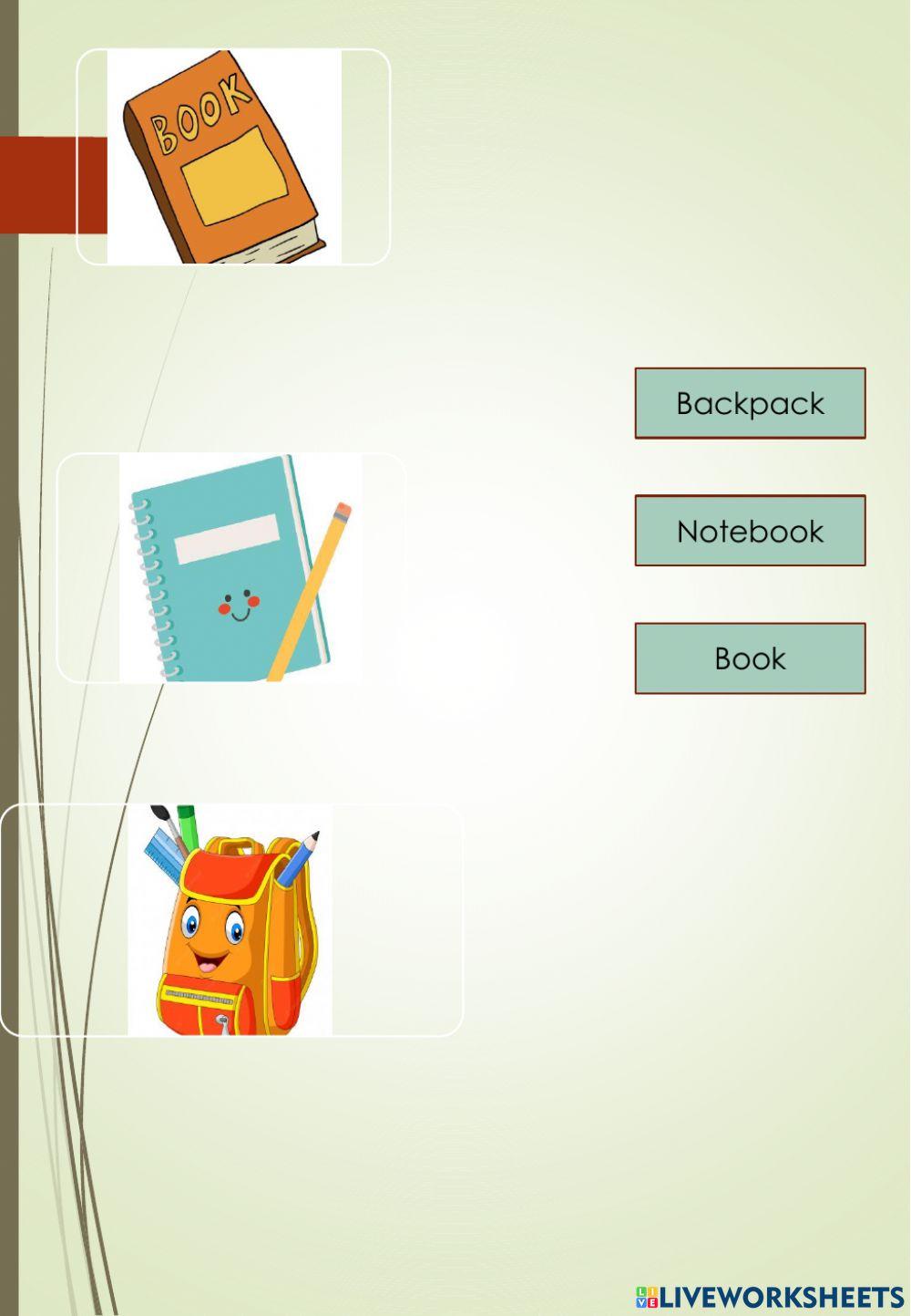 Vocabulary (School,food)