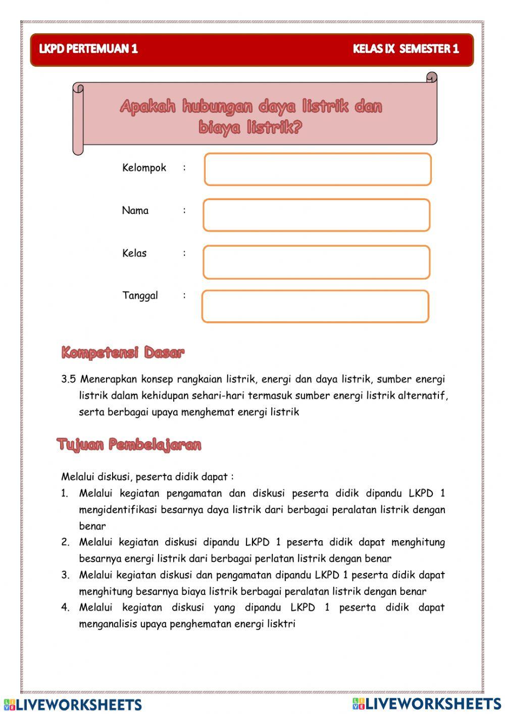 Energi dan daya listrik