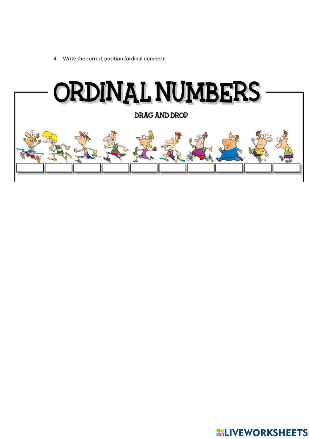 Wh pronouns ordinal numbers