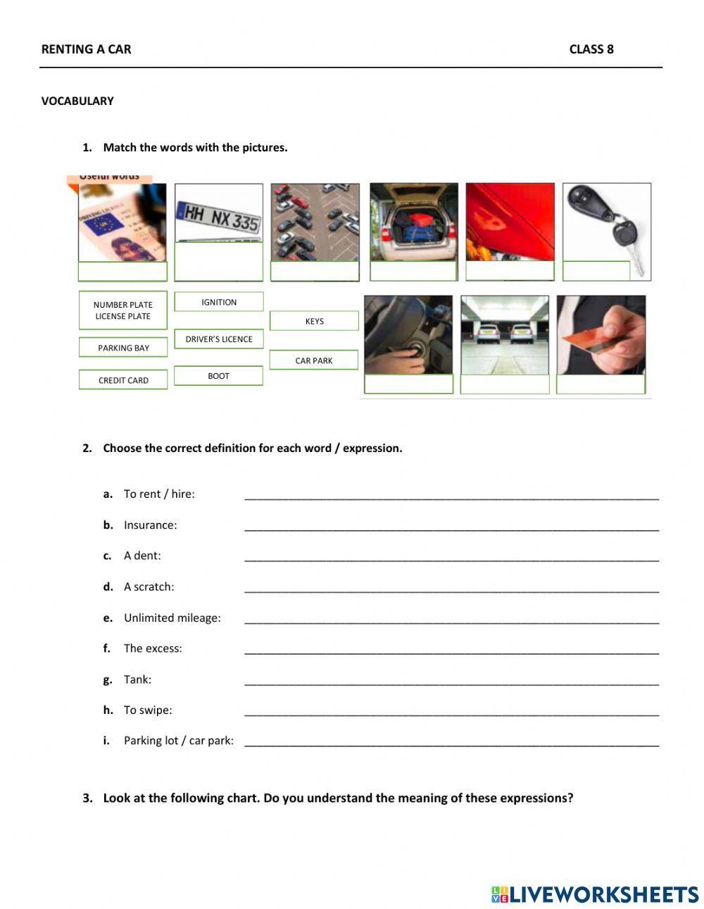 Renting a car & Suggestions