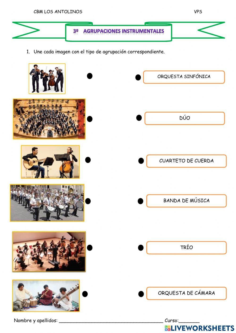 3º Agrupaciones instrumentales