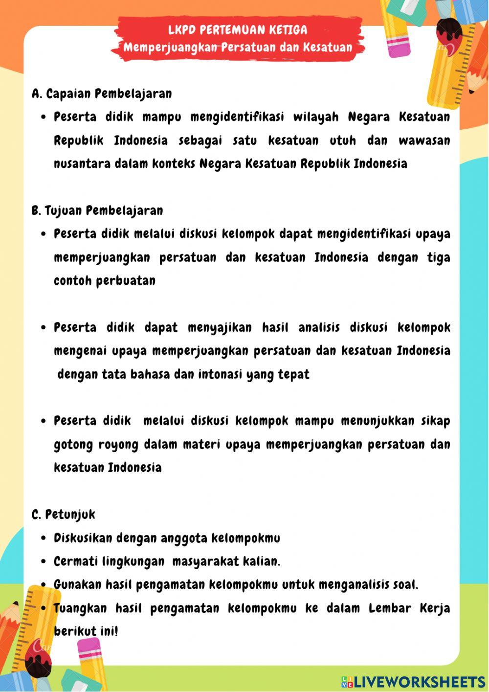 Persatuan dan Kesatuan Indonesia
