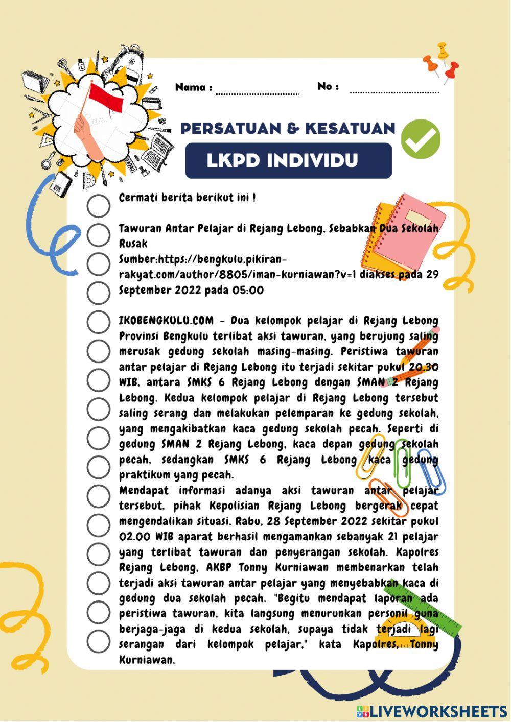 Persatuan dan Kesatuan Indonesia