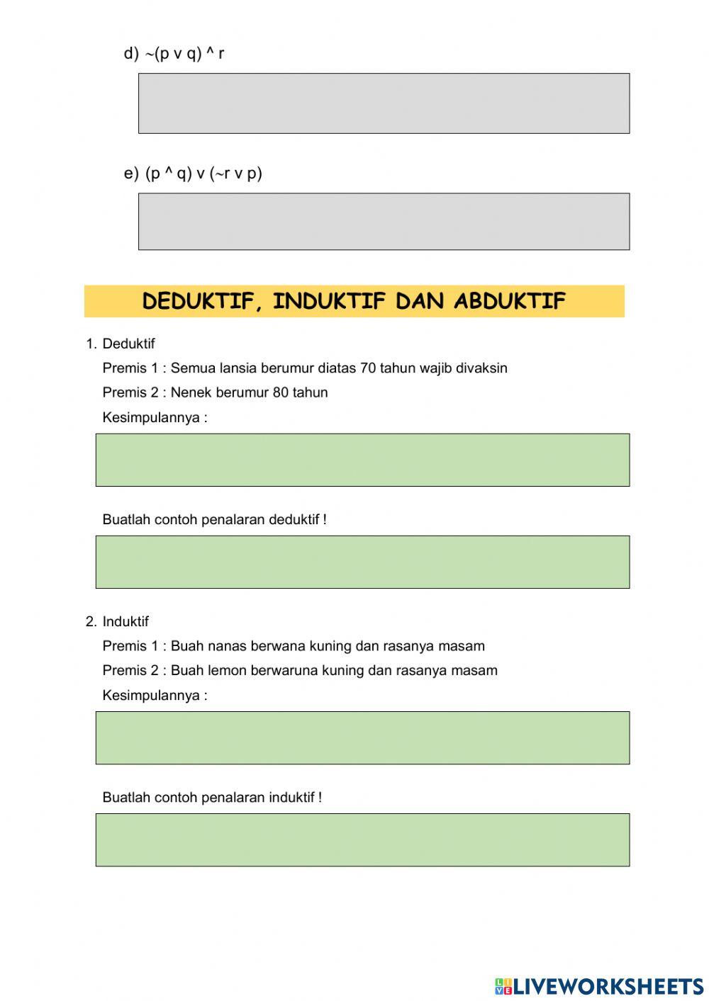 Informatika : Berfikir Komputasional