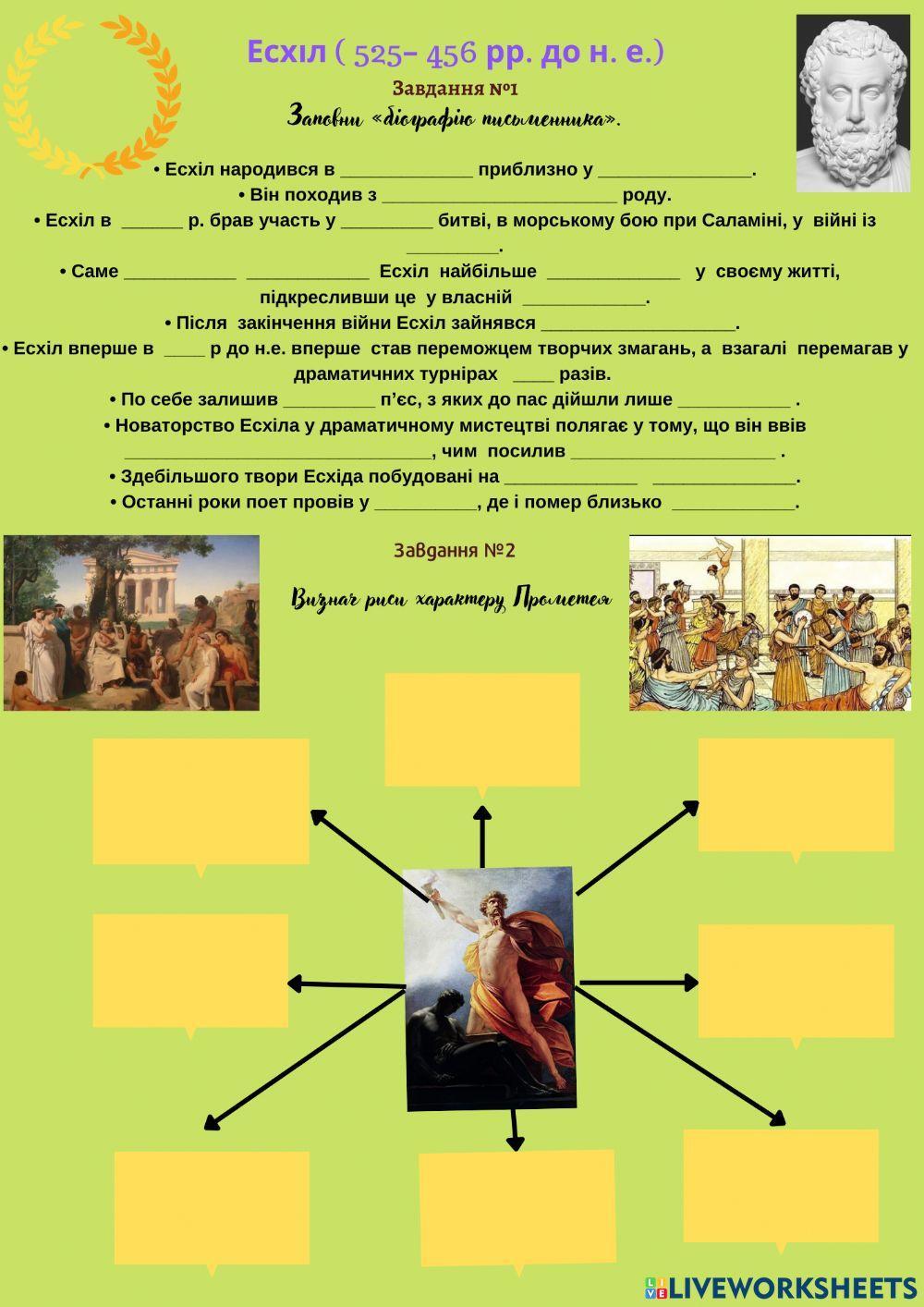 Есхіл -Прометей закутий-