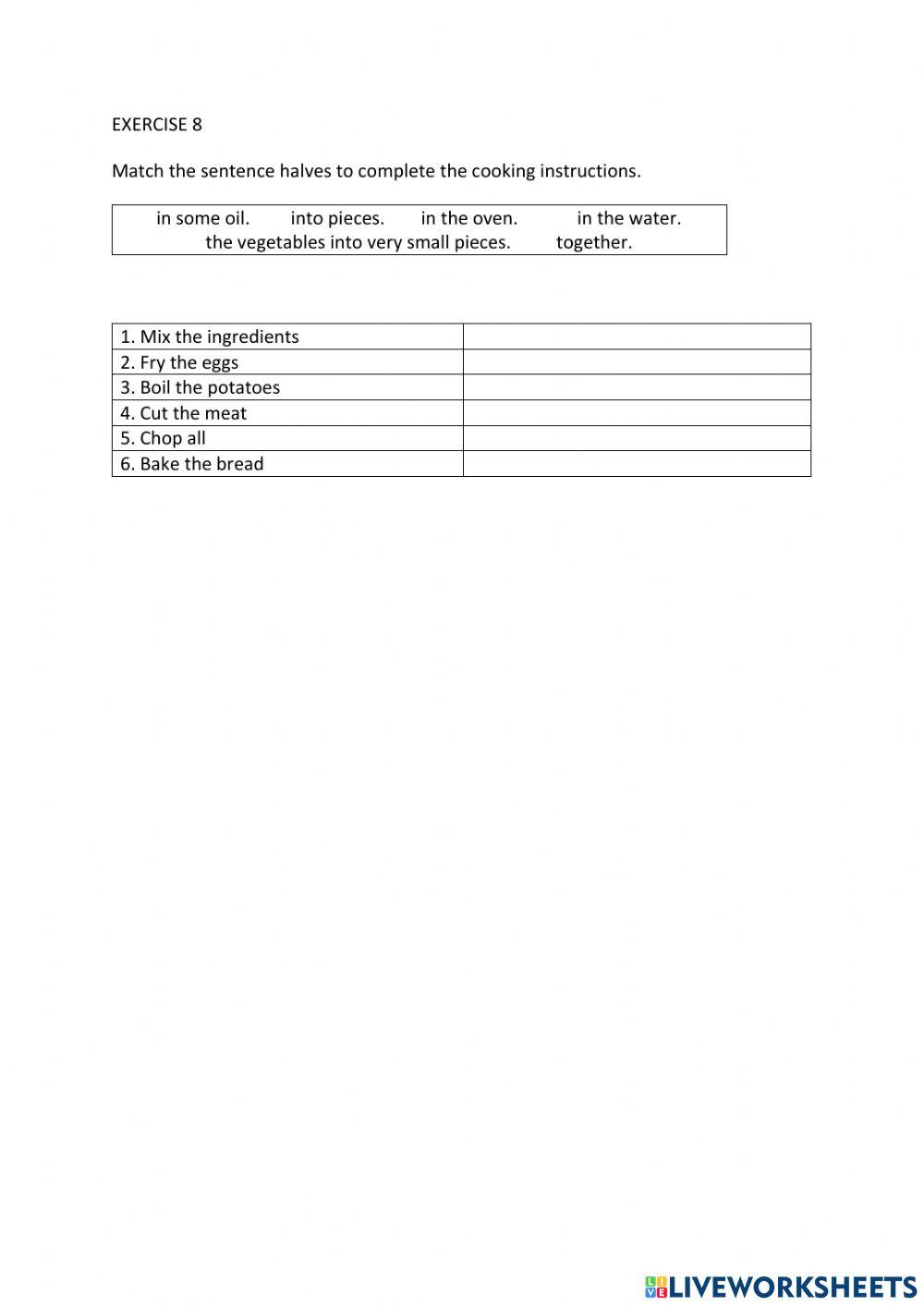 IE0, Unit 5, Listening and Speaking, Exercise 8