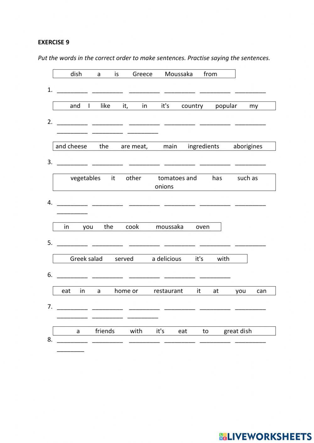 IE0, Unit 5, Listening and Speaking, Exercise 9